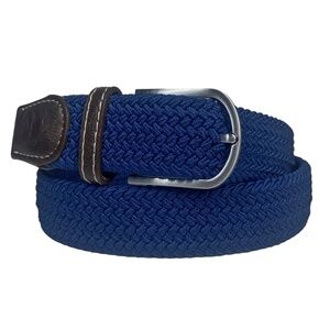 LKNW SWOLE PANDA Belt Sz. M 30-34 Navy Woven Stretch Recycled Leather #B1310